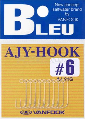 Крючок Vanfook AJ-21S # 4 Silver / 10шт/уп.