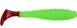 ANGRY BAITS Fatik 2.8 Acid Green Red Tail UV (5шт.уп)