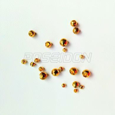 Головка вольфрамова гранована (колір - золото) 4мм/0.4грам/уп.5шт