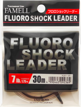 Флюорокарбон Yamatoyo FLUORO SHOCK LEADER 0.128 / 2LB / 30M. CLEAR-FLUORO