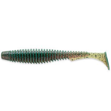 FishUp U-Shad 2" (10шт), #017 - Motor Oil Pepper
