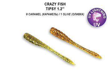 Crazy Fish Tipsy 1.2" 69-30-1/9-6 кальмар 16шт.уп