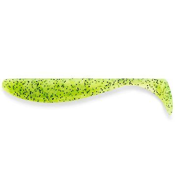 FishUp Wizzle Shad 3" (8шт), #055 - Chartreuse/Black
