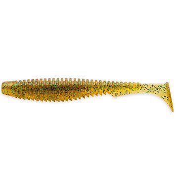 FishUp U-Shad 2" (10шт), #036 - Caramel/Green & Black
