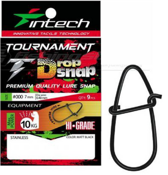 Intech tournament Drop Snap Matt black #0