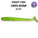Crazy Fish Vibro Worm 2 / 3-50-20-6 кальмар 8шт.уп