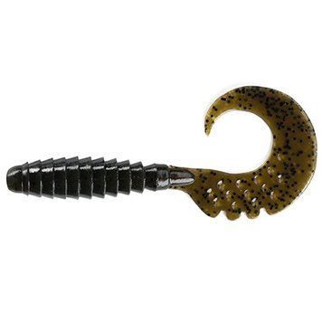 FishUp Fancy Grub 1" (12шт), #043 - Watermelon Brown/Black