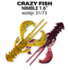 Crazy Fish Nimble 1.6" 76-30-31/73-6 кальмар 16шт.уп