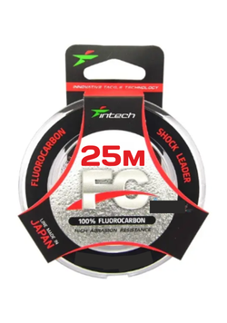 Флюорокарбон Intech FC Shock Leader 25м 0.373mm (7.7kg / 17lb)