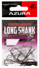 Azura Long Worm Hook #10 (10шт.уп)
