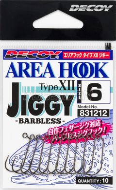 Decoy AH-12 Area Hook Jiggy # 6 10шт.уп