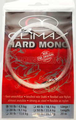 Поводковый материал Climax Hard Mono 0.30мм / 10lb / 20m