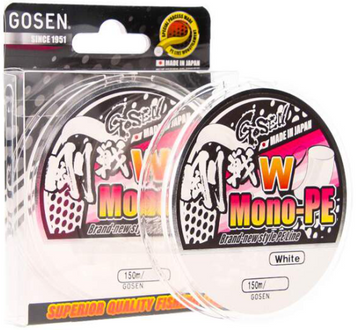 GOSEN W Mono-PE 150m 0.4/0.104mm/7.3lb (white)