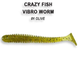 Crazy Fish Vibro Worm 2 / 3-50-1-6 кальмар 8шт.уп