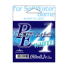 Yamatoyo PE LIGHT GAME 0.2/3.8LB/150M (WHITE)