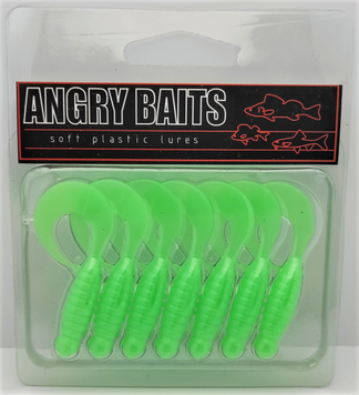 ANGRY BAITS Twister 2.2 Green Milk (7шт.уп)