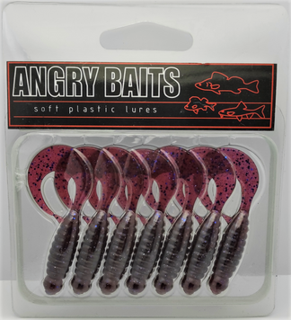 ANGRY BAITS Twister 2.2 Grape (7шт.уп)