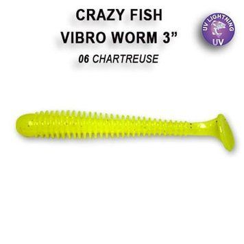 Crazy Fish Vibro Worm 3 / 11-75-6-6 кальмар 5шт.уп
